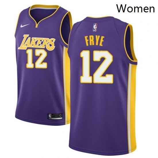 Womens Nike Los Angeles Lakers 12 Channing Frye Swingman Purple NBA Jersey Statement Edition